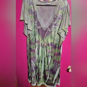 Mardi Gras colored dress